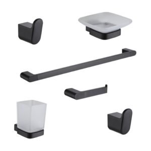 PEIRANO ACCESORIOS SORIA BLACK SET DE 6 PIEZAS