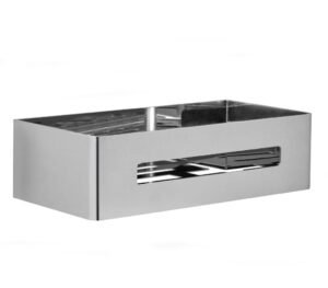 PEIRANO ORGANIZADOR ESTANTE RECTANGULAR CROMO 25X12X7