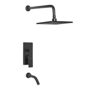 PEIRANO MONOCOMANDO SORIA BLACK DUCHA EMB. C/TRANSF.