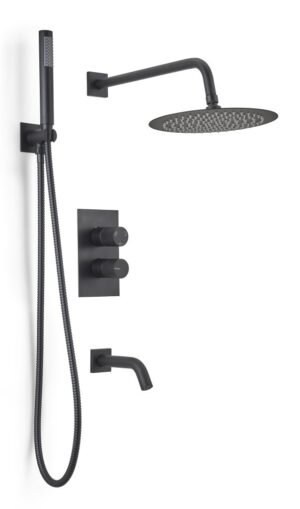 PEIRANO MONOCOMANDO FABRIC BLACK DUCHA EMB. 3 FUNCIONES