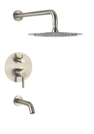 PEIRANO MONOCOMANDO STEEL DUCHA EMB. C/TRANSF.