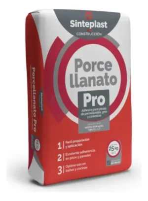 SINTEPLAST PEGAMENTO PORCELANATO PRO X25 KG