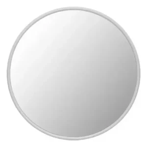 ESPEJO REDONDO SIMIL HIERRO BLANCO 60 CM